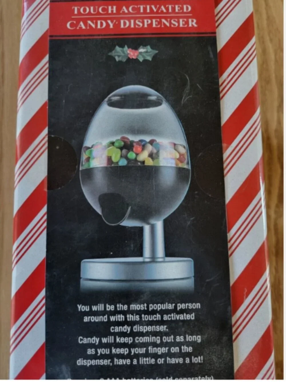 Touch Activated Candy Peanut Electronic Dispenser Clear Fun Work